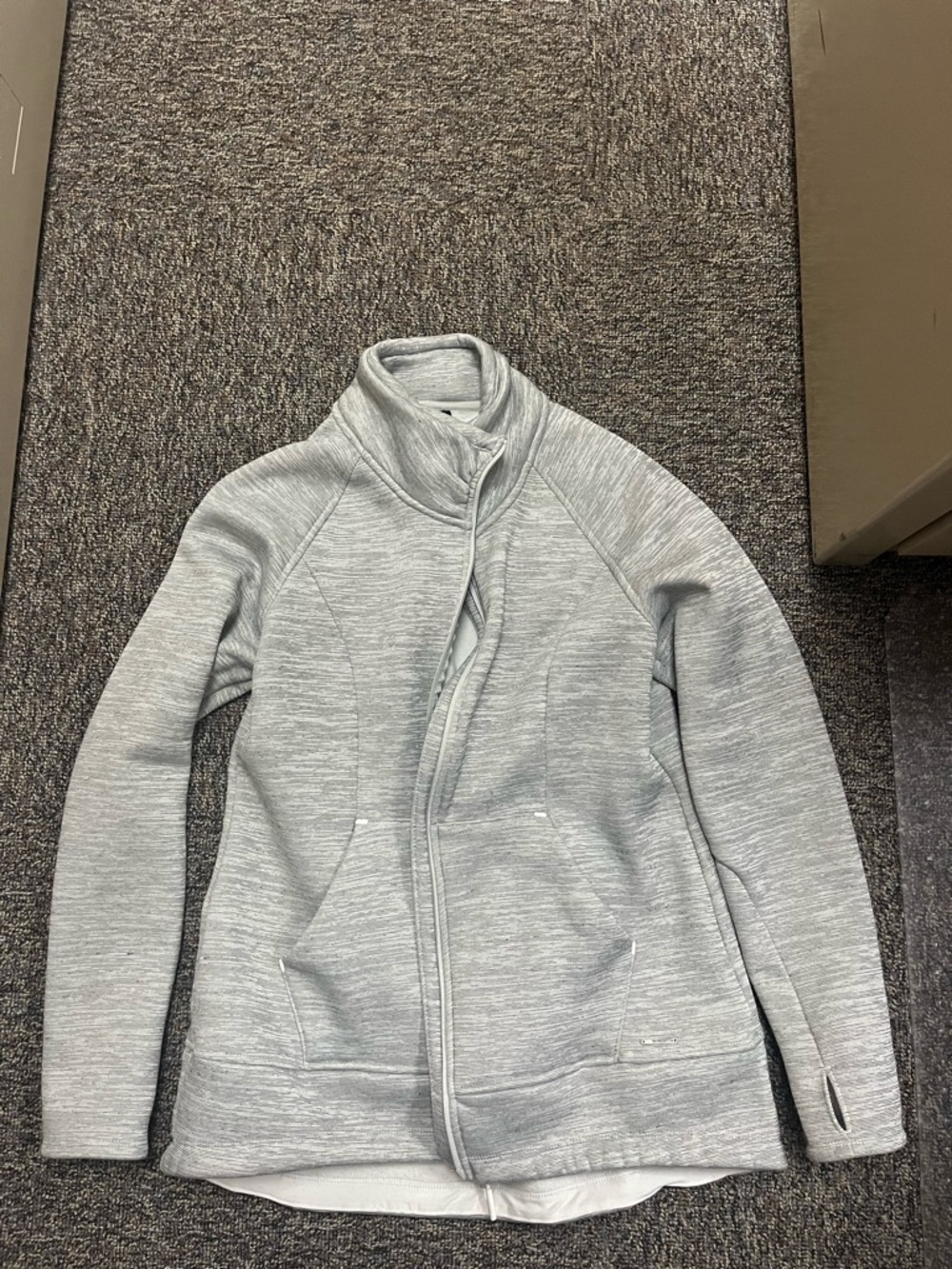 Mondetta Light Gray Heather Zip-Up Jacket
